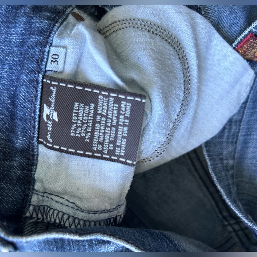 7 For all Mankind Bootcut Jeans - Size 30 - Picture 4 of 4